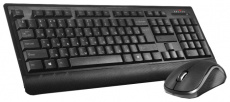Клавиатура+мышь беспроводные Oklick 240M (black)