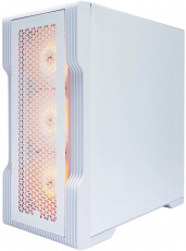 Корпус 1STPLAYER TRILOBITE T3-G (T3-WH-4F2-W) (без БП, mATX, USB3.0, 4x ARGB Fan, white)