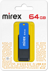 Флеш накопитель USB 2.0 64Gb Mirex City (blue)