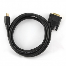 Кабель HDMI (m) - DVI (m) 0.5m (CC-HDMI-DVI-0.5M, 4K, ver.2.0, с позолоченными контактами, экранированный, пакет, black) Cablexpert