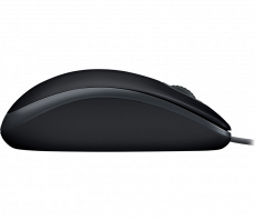Мышь Logitech B110 Silent (USB, optical, бесшумный клик, 1000dpi, black)