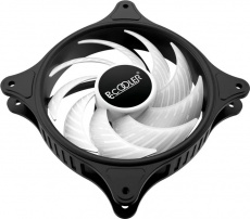 Вентилятор PCCOOLER FX-120-3 (120x120x25mm, Hydro, 1200rpm, 18dBa, 3+4pin, RGB fixed LED, black-white) RTL