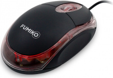 Мышь FUMIKO VOLT FMW-07-K (USB, optical, 1000dpi, 1.2m, black)