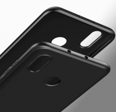 Чехол клип-кейс (для Xiaomi Redmi 6A, silicone, black)