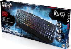 Клавиатура Smartbuy RUSH (SBK-330G-K, USB, радужная подсветка, игровая, мультимедийная, black)