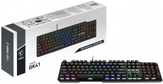 Клавиатура MSI Vigor GK41 (USB, механическая, RED Switch, регулируемая подсветка, игровая, мультимедийная, Anti-Ghosting, 1.8m, black)
