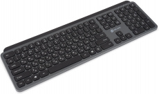 Клавиатура беспроводная Oklick K859W (USB, мультимедийная, black-grey)