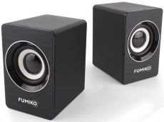 Колонки FUMIKO ALASKA (6W, USB, black)
