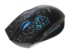 Мышь беспроводная QUMO Rush (optical, 4000dpi, игровая, аккумулятор, black)
