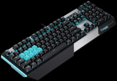 Клавиатура A4Tech Bloody B865 (USB, механическая, подсветка ICE BLUE, поддержка ПО Bloody KeyDominator, 8 клавиш WASD с оптическими переключателями LK RED/BLUE, игровая, black)