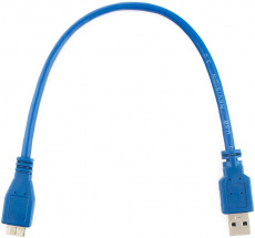 Кабель USB 3.0 Am - micro USB 0.3m (CCP-mUSB3-AMBM-1, медь, экранированный, blue) Cablexpert