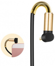 Кабель аудио 3.5mm Jack (m) - 3.5mm Jack (m) 1.0m (FAC-01B, black) FUMIKO
