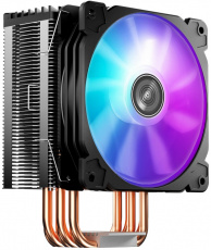 Вентилятор JONSBO CR-1000 PRO (1150/1151/1155/1156/1200/1700/FM1/FM2/AM2/AM3/AM4, 120mm, Al, 700-1800rpm, 21-37dBa, 6 тепловых трубок, DTH, 4pin, 200W, rainbow LED, black) RTL
