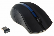 Мышь беспроводная Oklick 615MW (optical, 1000dpi, 2xAAA, black-blue)