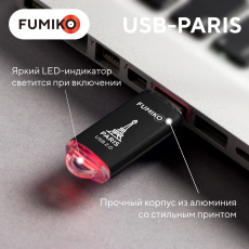 Флеш накопитель USB 2.0 32Gb FUMIKO PARIS (FPS-29, 30MB/s. black)