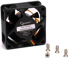 Вентилятор Gembird D6025HM-3 (60x60x25mm, hydro, 4000rpm, 25dBa, 3pin, black) OEM