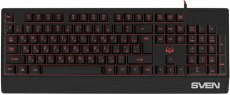 Клавиатура Sven KB-G8300 (USB, регулируемая подсветка, игровая, мультимедийная, black)