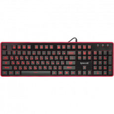 Клавиатура Redragon DYAUS (USB, игровая, 7 цветов подсветки символов, мультимедийная, black-red)