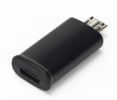 Переходник Micro USB 11pin (штекер) - Micro USB 5pin (гнездо) (UA-5F11M-MHL, black) 5bites