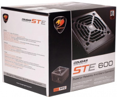 Блок питания Cougar 600W (STE600, 120mm, 20+4+4+4pin, 2xPCI-E 6+2pin, 6*SATA, 2*HDD) RTL