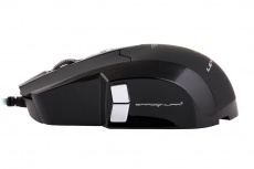 Мышь QUMO Leviathan (USB, optical, 3200dpi, игровая, коврик, black)