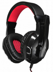 Наушники Oklick PHOENIX HS-L320G (полноразмерные закрытые, с микрофоном, регулятор, игровые, 1.9m, black-red)