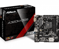 Материнская плата ASRock A320M-DGS (AM4, mATX) RTL