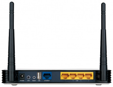 Роутер TP-LINK TL-WR1042ND (300Mbps, 2.4GHz, 4 ports, 1000Mbps, 2 внешние съёмные антенны 3dBi, USB, white)