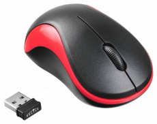 Мышь беспроводная Oklick 605SW (optical, 1200dpi, AAA, black-red)