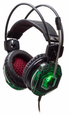 Наушники Oklick TOXIC HS-L500G (полноразмерные закрытые, с микрофоном, регулятор, игровые, 2.2m, black-red)