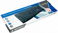 Клавиатура Gembird KB-8440M (USB, мультимедийная, black)