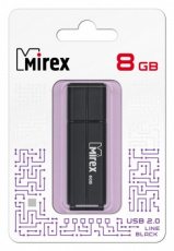 Флеш накопитель USB 2.0 8Gb Mirex Line (black)