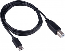 Кабель USB 2.0 Type-C - USB Bm 1.8m (GCC-USB2-CMBM-1.8M, медь, black) Гарнизон