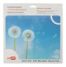 Коврик для мыши PC Pet (AM02, Dandelion, пластиковый, антимикробный, 240x190x1mm)