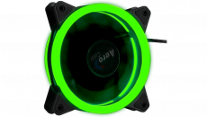 Вентилятор AeroCool Rev RGB (120x120x25mm, Hydro, 1200rpm, 15dBa, 3+4pin, RGB ready LED, black) RTL