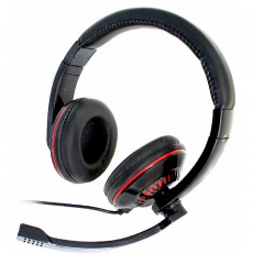 Наушники Gembird MHS-783 (накладные закрытые, с микрофоном, регулятор, 1.8m, black)