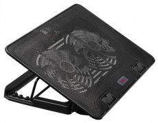 Подставка для ноутбука Buro BU-LCP156-B214H (15.6", 2x140mm Fan, USB, регулятор, black)
