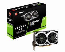 Видеокарта MSI GF GTX1650 4Gb (GTX 1650 D6 VENTUS XS OCV1, 128bit, GDDR6, HDMI+DP+DVI) RTL