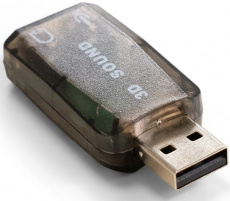 Звуковая карта ExeGate EX-AU-01N (2.0, USB, black) OEM