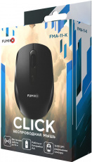 Мышь беспроводная FUMIKO CLICK FMA-11-K (optical, 1600dpi, AA (нет в комплекте), black)