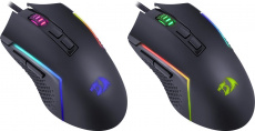 Мышь Redragon TRIDENT LITE (USB, optical, 8000dpi, игровая, RGB подсветка, редактор макросов, soft-touch, 1.8m, black)