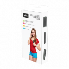 Внешний аккумулятор Ritmix RPB-10001L (литий-ионный, 10000mAh, 2*USB - 2.1A max, вход 2А, white)
