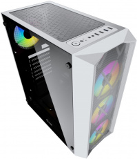 Корпус Powercase Rhombus X4 White (CMRMW-L4, без БП, ATX, USB3.0, white)