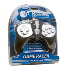 Геймпад Defender GAME RACER CLASSIC (USB, black-silver)