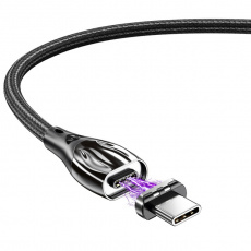 Кабель USB 3.0 Am - Type-C 1.5m (EXCCXT-LDA01, 5A, быстрая зарядка, нейлоновая оплётка, магнитный, black) Essager