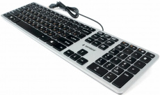Клавиатура Gembird KB-8420 (USB, ножничный механизм клавиш, мультимедийная, grey)