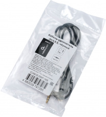 Кабель удлинительный аудио 3.5mm Jack (m) - 3.5mm Jack (f) 1.0m (CCAB-02-35MF-1MB, black) Cablexpert