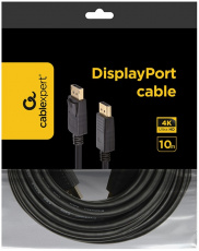Кабель DisplayPort (m) - DisplayPort (m) 10.0m (CC-DP2-10M, 4K, ver.1.2, с позолоченными контактами, экранированный, black) Cablexpert