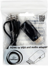 Конвертер HDMI (m) - VGA (f) + 3.5 Jack (f) (A-HDMI-VGA-02, black) Cablexpert