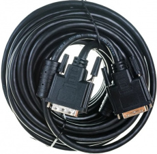 Кабель DVI (m) - DVI (m) 10.0m (CC-DVI2L-BK-10M, dual link, 2 ферритовых фильтра, экранированный, black) Cablexpert